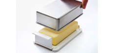EatoCo Nulu Rechthoekige botervloot van RVS 9x16 cm (250 g Boter)