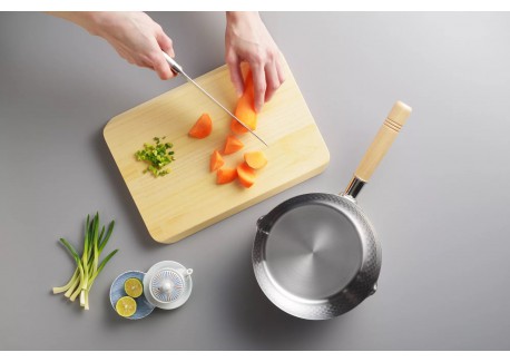 Yukihira Casserole/Poelon Inox Martelé avec Bec Verseur 20 cm 1,6L