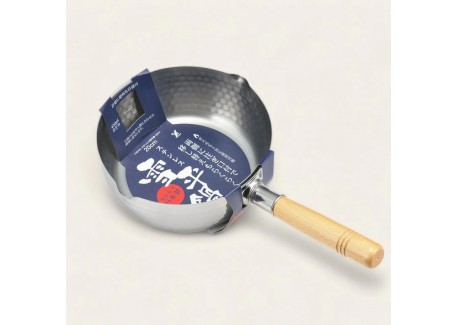 Yukihira Casserole/Poelon Inox Martelé avec Bec Verseur 20 cm 1,6L