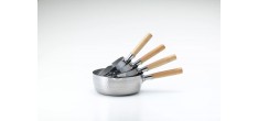 Yukihira Casserole/Poelon Inox Martelé avec Bec Verseur 20 cm 1,6L