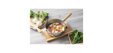 Yukihira Gehamerde RVS Steelpan/Koekenpan 24 cm 2,4L met Giettuit