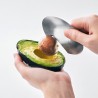 Zie dia Avocado-schiller en -snijder van RVS