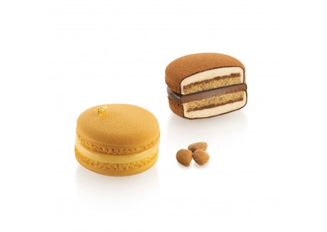 Kit 2 Siliconen Macaron Mallen 110 65 mm 8x110 ml