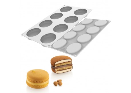 Kit 2 Siliconen Macaron Mallen 110 65 mm 8x110 ml