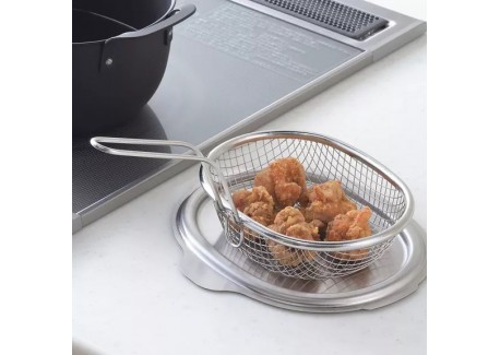Aikata RVS Deksel voor Tempura en Koekenpan 20 x 16 cm