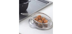 Aikata Couvercle Inox pour Marmite à Tempura et à Frire 20 x 16 cm