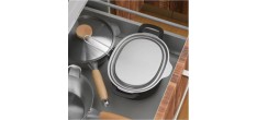 Aikata Couvercle Inox pour Marmite à Tempura et à Frire 20 x 16 cm