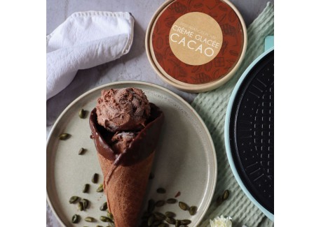 Bereiding voor Zelfgemaakte Cacao-ijs 185 g