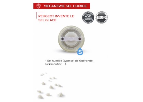 Oléron Moulin à Sel Humide 14 cm Naturel Zirlion 