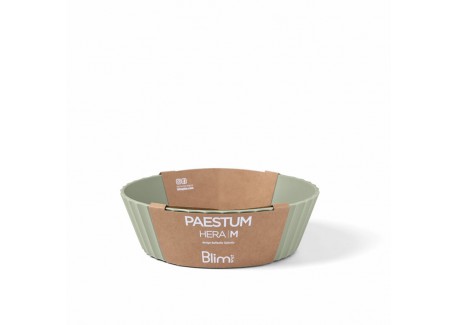 Paestum Hera Medium Saladekom 20x6 cm Tijmgroen