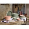 Zie dia Paestum Hera Medium Saladekom 20x6 cm Roze Terracotta