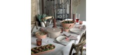 Paestum Coperchio Couvercle pour Saladier Large 25 cm Rose Terracotta-