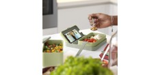 Bauletto Rechthoekige lunchbox met handvat 21x18 cm licht tijmgroen