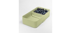 Bauletto Lunch Box Rectangulaire avec Poignée 21x18 cm Vert Thym Clair