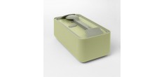 Bauletto Lunch Box Rectangulaire avec Poignée 21x18 cm Vert Thym Clair