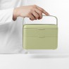 Zie dia Bauletto Rechthoekige lunchbox met handvat 21x18 cm licht tijmgroen
