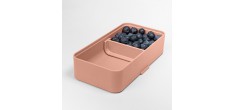 Bauletto Lunch Box Rectangulaire avec Poignée 21x18 cm Rose Flamingo -