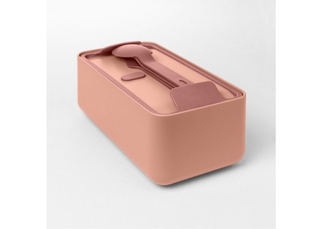 Bauletto Lunch Box Rectangulaire avec Poignée 21x18 cm Rose Flamingo -