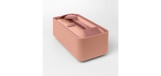 Bauletto Rechthoekige lunchbox met handvat 21x18 cm roze Famingo