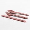 Zie dia Bauletto Rechthoekige lunchbox met handvat 21x18 cm roze Famingo