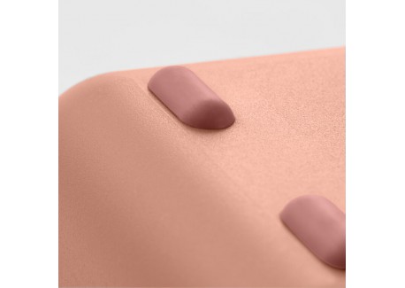 Bauletto Rechthoekige lunchbox met handvat 21x18 cm roze Famingo