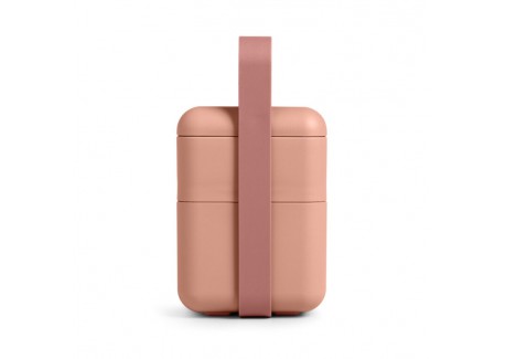 Bauletto Lunch Box Rectangulaire avec Poignée 21x18 cm Rose Flamingo -