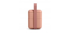 Bauletto Rechthoekige lunchbox met handvat 21x18 cm roze Famingo