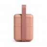 Zie dia Bauletto Rechthoekige lunchbox met handvat 21x18 cm roze Famingo