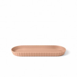 Paestum Minerva Plateau à Servir avec Bords Medium 37x15 cm Rose Terra