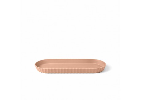 Paestum Minerva Plateau à Servir avec Bords Medium 37x15 cm Rose Terra