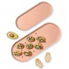 Voir la slide Paestum Minerva Plateau à Servir avec Bords Medium 37x15 cm Rose Terra