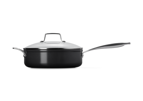 Essentiel Sauteuse Antiadhésive Céramique 26 cm 4 L Couvercle Verre -N