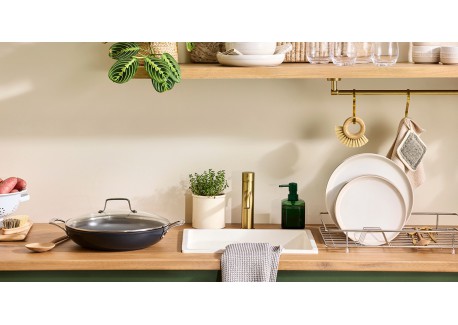 Essentiel Sauteuse Provençale Antiadhésive Céramique 28 cm 3,2L Couver