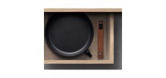 EcoLogic Poêle Fonte Aluminium Antiadhésive Diamond QXR Manche Bois 32