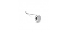 RVS platte bodem pollepel voor pizzasaus 30 cm14,5 cl