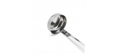 RVS platte bodem pollepel voor pizzasaus 30 cm14,5 cl