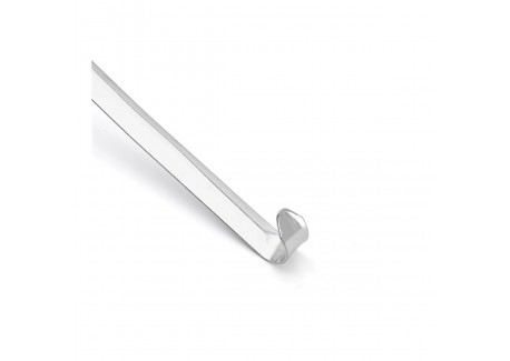 Louche à Fond Plat Inox pour Sauce Pizza 30 cm 15 cl