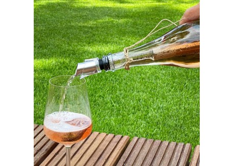 Icepour Stick Bâton Refroidisseur à Vin Inox 28 cm + Bec Verseur Anti-