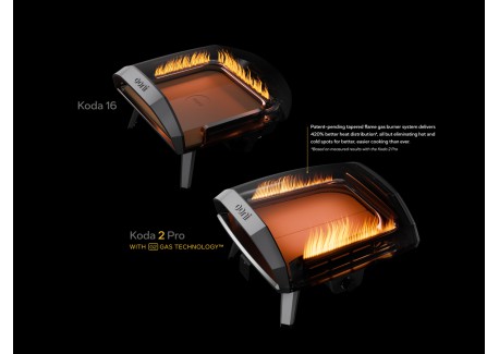 Koda 2 Pro Gas Pizzaoven Zwart 68x65x39 cm