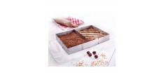Cadre à Pâtisserie Rectangulaire Extensible Inox avec Séparateur 