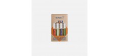 N°112 Coffret de 4 Couteaux Office Inox 10 cm Manche Bois Couleurs Pay