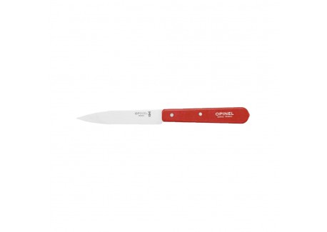 Nr° 112 Officemes RVS lemmet 10 cm Rood Houten Handvat