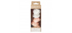 Eetbare Dahlia's in Ouwel voor Taartdecoratie Wit Roze Pastel Ø3 cm 5