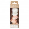 Zie dia Eetbare Dahlia's in Ouwel voor Taartdecoratie Wit Roze Pastel Ø3 cm 5