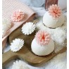 Zie dia Eetbare Dahlia's in Ouwel voor Taartdecoratie Wit Roze Pastel Ø3 cm 5