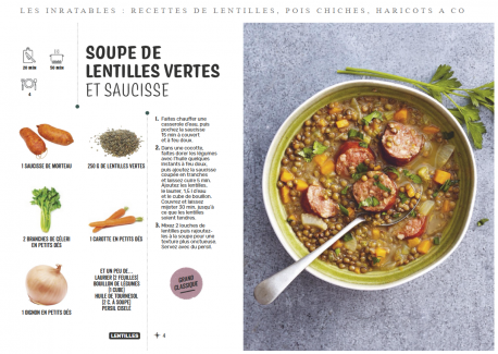 Les Inratables Recettes de Lentilles, Pois chiches, Haricots & co