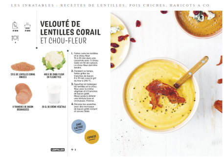 Les Inratables Recettes de Lentilles, Pois chiches, Haricots & co 
