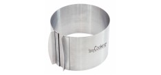 Ronde RVS Verstelbare Bakvorm Extra Hoge 12 cm
