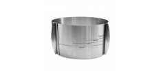 Ronde RVS Verstelbare Bakvorm Extra Hoge 12 cm