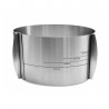 Zie dia Ronde RVS Verstelbare Bakvorm Extra Hoge 12 cm